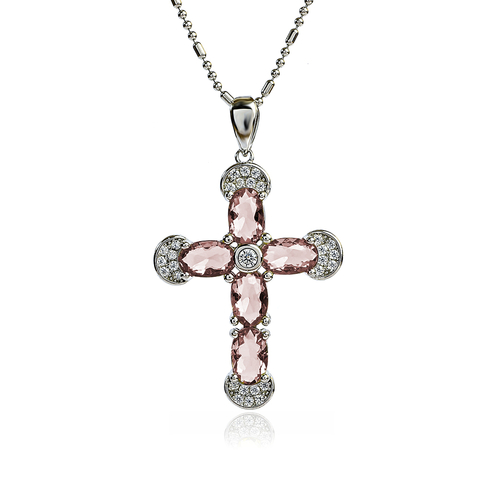 Beautiful Sterling Silver Cross With Zultanite