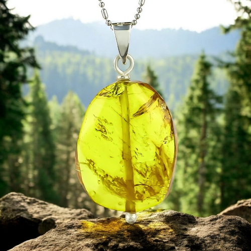 High Quality Genuine Honey Amber Pendant