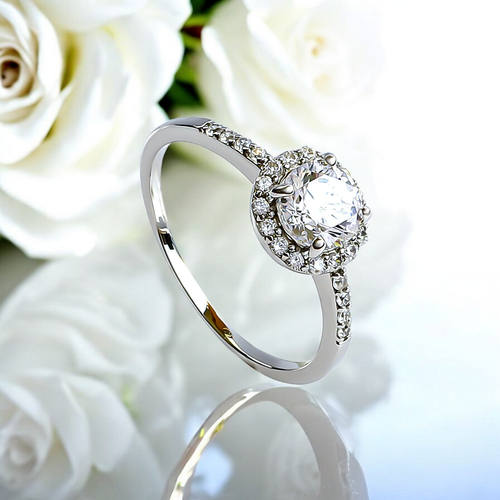 Solitaire 925 Sterling Silver Ring