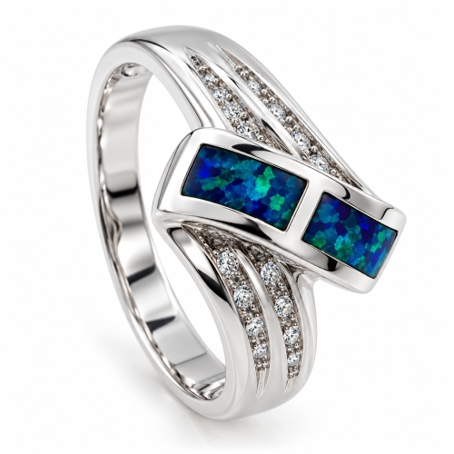 Twisted Australian Opal Ring