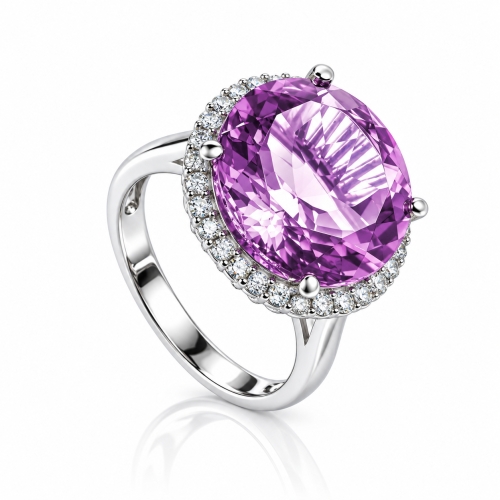 Alexandrite Sterling Silver Huge Ring