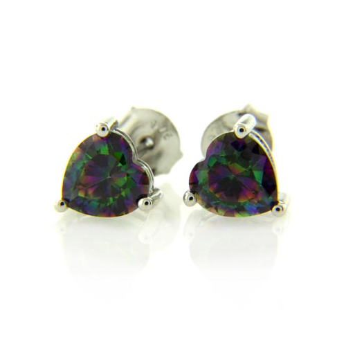Mystic Topaz Silver Earrings