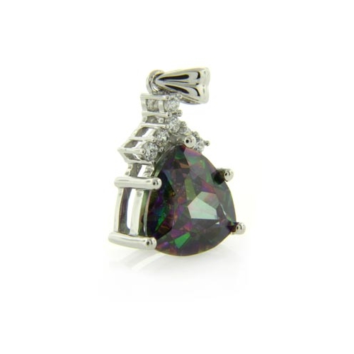 Quality Mystic Topaz Silver Pendant