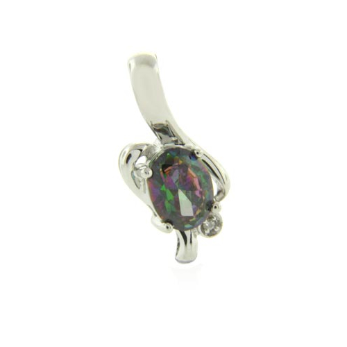 Colorful Rainbow Mystic Topaz Pendant