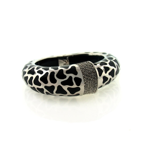 Voreno Matiz Silver Enamel Bracelet