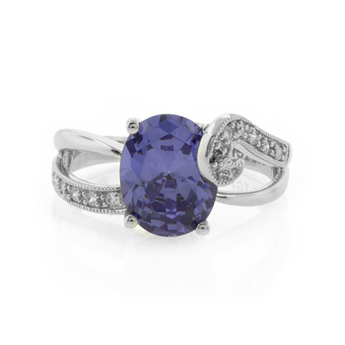 Tanzanite Silver Ring