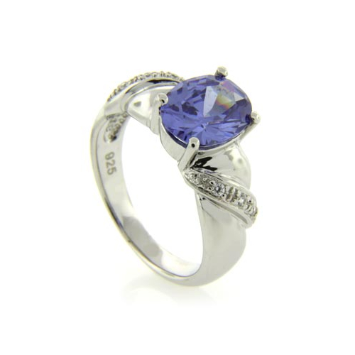 Tanzanite Silver Ring