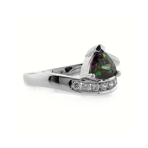 Mystic Topaz Silver Ring Also Called Smoked Topaz