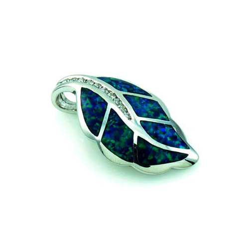 Australian Opal Leaf Pendant