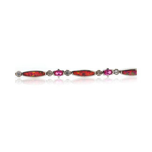 Lustrous Australian Pink Opal and Pink Sapphire