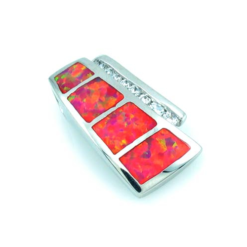 Pink Australian Opal Slider Pendant