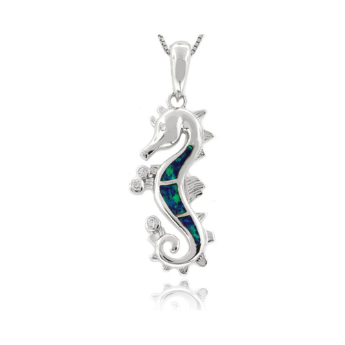 Australian Opal Marlin Pendant