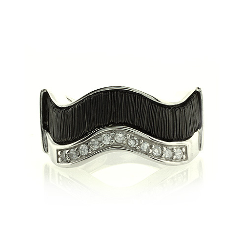 Sara Botello Silver Cable Ring