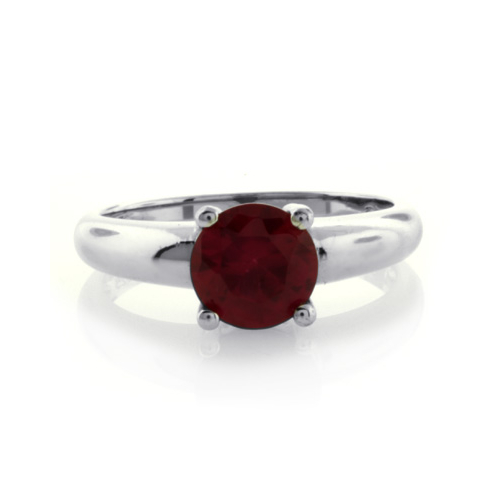 Sterling Silver Ruby Ring