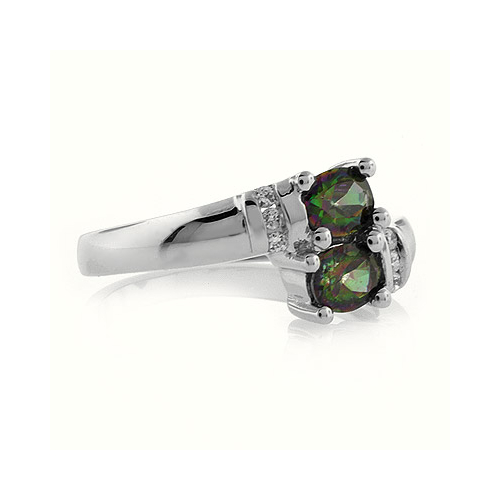 Mystic Topaz Silver Ring Great Price