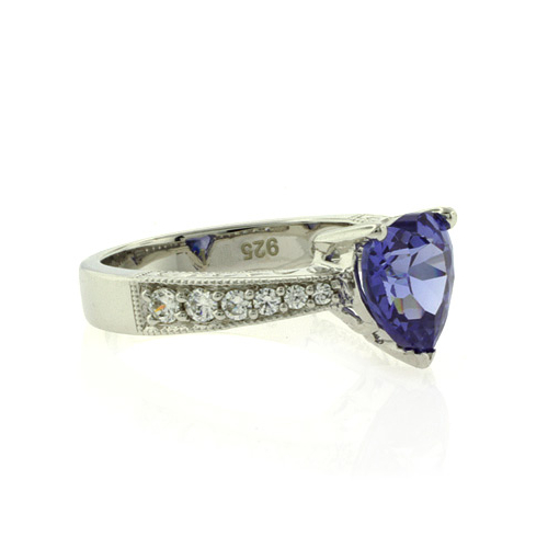 Tanzanite Silver Ring