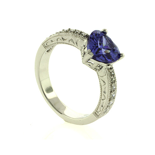 Tanzanite Silver Ring