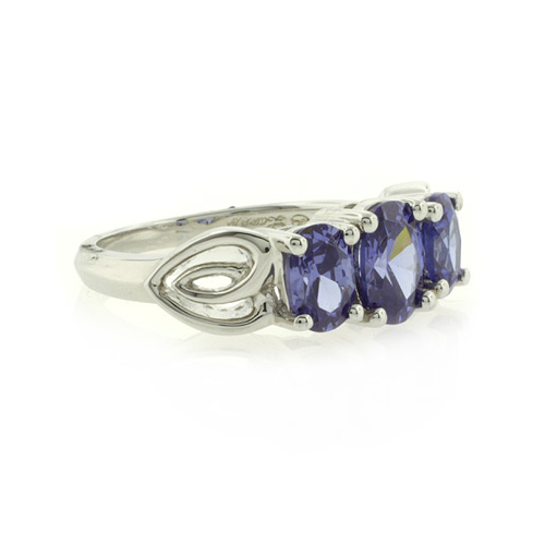 Tanzanite Silver Ring