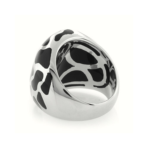 Voreno Matiz Silver Enamel Ring