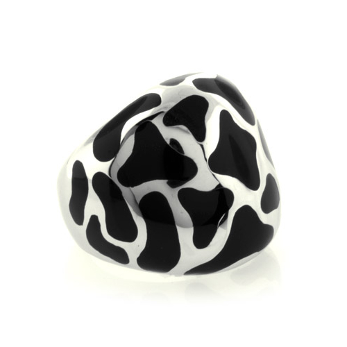 Voreno Matiz Silver Enamel Ring
