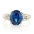 Sterling Silver Blue Topaz Ring