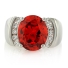 Big Fire Cherry Opal Ring