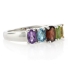 Sterling Silver Genuine Multi Gems Ring