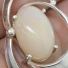 Milky Fire Opal Silver Pendant