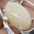 Milky Fire Opal Silver Pendant