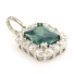Emerald Cut Alexandrite Sterling Silver Pendant