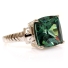 Square Cut Sterling Silver Alexandrite Ring