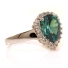 Alexandrite and Simulated Diamond Ring