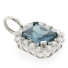 Emerald Cut Alexandrite Sterling Silver Pendant
