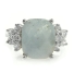 Aquamarine Silver Ring