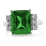 Huge Emerald Cut Emerald Ring