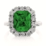 Emerald Sterling Silver Ring