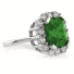 Emerald Sterling Silver Ring