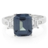 Alexandrite Sterling Silver Emerald Cut Ring