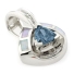 Alexandrite and White Opal Silver Pendant