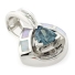 Alexandrite and White Opal Silver Pendant