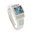 Alexandrite Opal Sterling Silver Ring