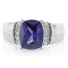 Unisex Tanzanite Silver Ring