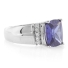 Unisex Tanzanite Silver Ring
