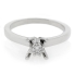 0.19 ct tw Diamond Engagement Ring Setting in 18K White Gold