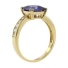 Princess Cut Tanzanite Sterling Silver Ring