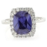 High Quality Tanzanite Sterling Silver Ring
