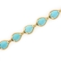 Turquoise 14k Yellow Gold Bracelet