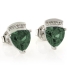 Alexandrite Trillion Cut Silver Stud Earrings
