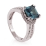 Color Changing Ascher Cut Stone Ring