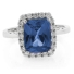 High Quality Blue Topaz Sterling Silver Ring